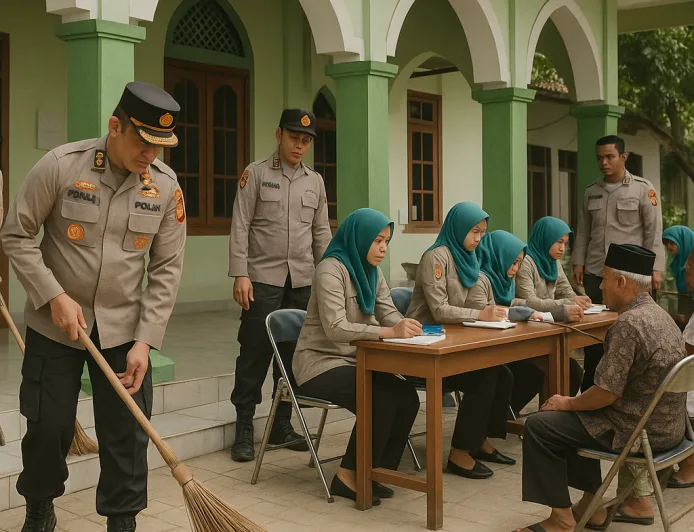 Kapolres Kepulauan Seribu Pimpin Bakti Sosial dan Kesehatan Sambut Hari Bhayangkara ke-80