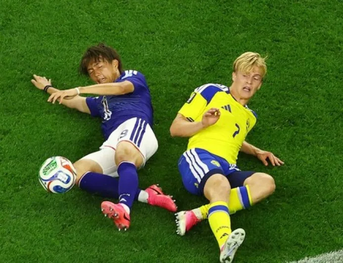 Jepang Tahan Swedia 1-1, Samurai Biru Lolos Grup F Dampingi Belanda