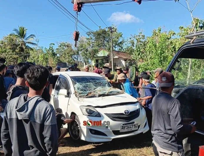 Mobil Nyemplung Jurang di Jalan Bulak Petir Saptosari, Ini Kronologinya