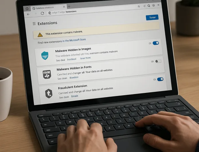 Microsoft Hapus 119 Ekstensi Edge yang Sembunyikan Malware dalam Gambar dan Font