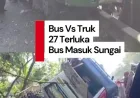 Kecelakaan Bus Sugeng Rahayu vs Truk di Nganjuk, 27 Orang Terluka