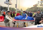 Driver Ojol Tewas Akibat Kecelakaan Tunggal di Bundaran Patung Kuda Jakpus