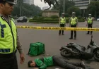 Kronologi Kecelakaan Driver Ojol Tewas di Bundaran Patung Kuda Jakpus