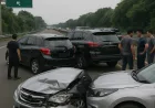 4 Mobil Kecelakaan Beruntun di Tol Jagorawi Gara-gara Sopir Telat Rem