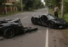 Supercar McLaren Kecelakaan Tunggal di Sukoharjo, Mobil Terbelah Dua