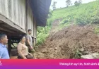 Rumah Dua Lantai Ambruk Akibat Tanah Longsor di Desa Giao Chan, Lai Chau