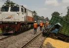 KAI Madiun Buka Jalur dengan Kecepatan Terbatas Usai Kecelakaan Truk-Kereta