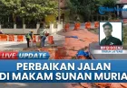 Pembangunan Jalan Longsor di Kudus Ganggu Akses Makam Sunan Muria, Proses Masih Awal
