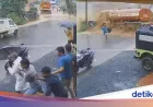 Longsor Mengerikan di India: 3 Orang Selamat Nyaris Tertabrak Truk