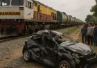 Kecelakaan Mobil vs Kereta Babaranjang di Lampung Utara, Dua Pelajar Tewas