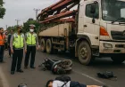 Pelajar Meninggal Dunia Saat Menyalip Truk Pompa Beton di Sukodono Sidoarjo