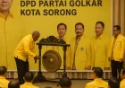 Musda ke-VI DPD Partai Golkar Sorong Resmi Dibuka Septinus Lobat