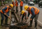 PU Perkim Tulungagung Optimalkan Drainase Cegah Banjir di Jalan Protokol