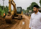 Gubernur Andi Sudirman Mulai Bangun Jalan Moncongloe, Warga Harap Banjir dan Macet Teratasi