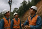 PLN UP3 Tahuna Gerak Cepat Pulihkan Jaringan Listrik Terdampak Longsor di Tamako