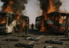 Dua Bus Tabrakan dan Terbakar di Suriah, 35 Orang Tewas Tragis