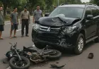 Kecelakaan Maut di Playen: Warga Rongkop Tewas Tabrakan dengan Mobil Pajero