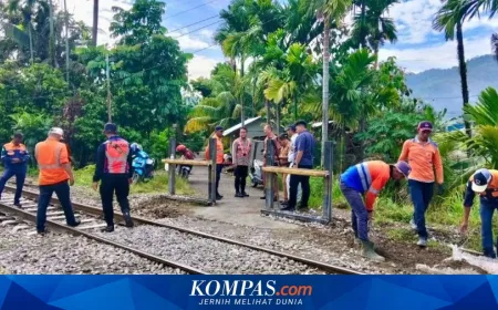 KAI Divre II Sumbar Sukses Tutup 35 Perlintasan Liar Kurangi Risiko Kecelakaan