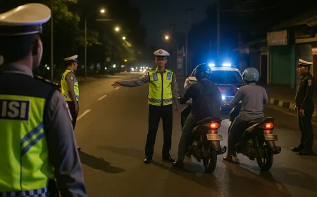 Satlantas Manggarai Perketat Patroli Malam untuk Cegah Balap Liar dan Kecelakaan
