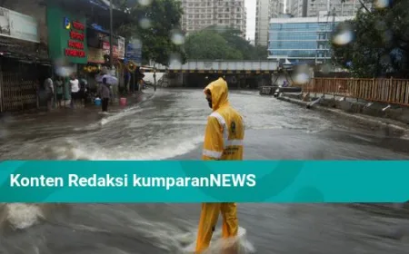 Hujan Monsun Guyur Mumbai: Jalanan Banjir dan Pohon Tumbang Jadi Tantangan Besar