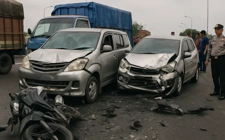 Kecelakaan Beruntun di Akses Suramadu Libatkan 5 Kendaraan, 2 Tewas