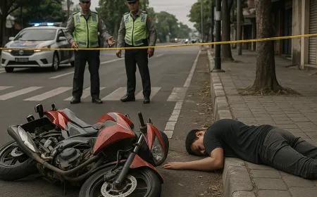 Terobos Lampu Merah Tanpa Helm, Pembonceng Motor Tewas di Kotagede