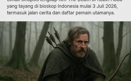 Sinopsis The Death of Robin Hood: Film Baru Tayang di Bioskop Mulai 3 Juli 2026