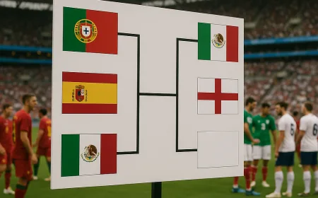 Daftar Bagan 16 Besar Piala Dunia 2026: Portugal vs Spanyol & Meksiko vs Inggris