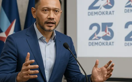 AHY Ajak Masyarakat Tentukan Logo HUT Ke-25 Partai Demokrat, Simbol Pengabdian Seperempat Abad