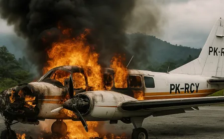 Pesawat AMA PK-RCY Dibakar KKB di Papua Usai 67 Tahun Layani Penerbangan