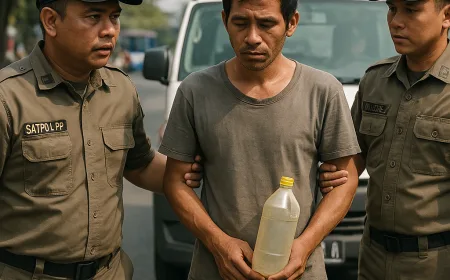 Modus Ngemis Bensin Habis di Kelapa Gading, Pria Ini Diamankan ke Panti Sosial