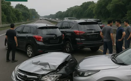 4 Mobil Kecelakaan Beruntun di Tol Jagorawi Gara-gara Sopir Telat Rem