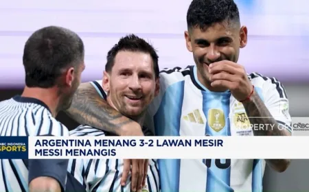 Argentina Menang 3-2 Lawan Mesir: Momen Messi Menangis yang Mengharukan