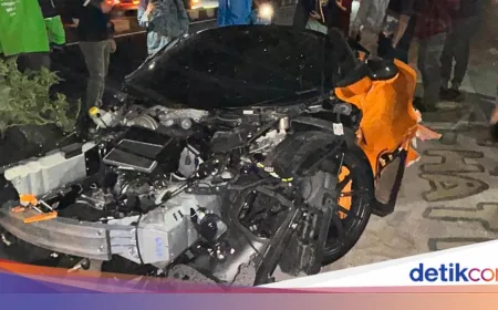 Kondisi YouTuber Andra ST Usai Kecelakaan McLaren Terbelah di Sukoharjo