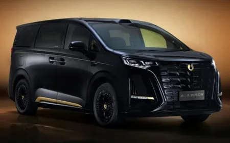 Denza D9 Hadir dengan Warna Dark Gold dan Emblem Emas Asli di China