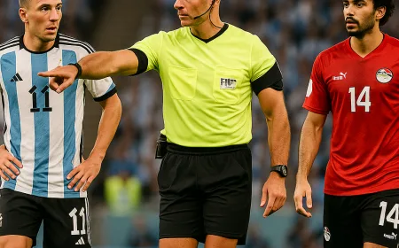 Mesir Minta FIFA Usut dan Larang Wasit Laga Argentina vs Mesir di Piala Dunia 2026