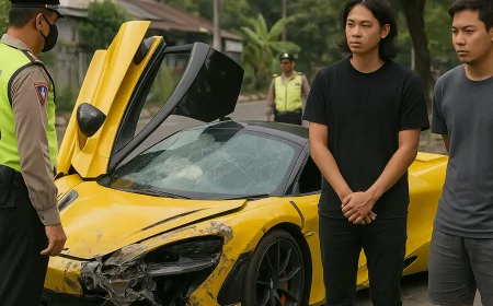 Polisi Segera Tes Urine YouTuber Andra ST & Robby Usai Kecelakaan McLaren