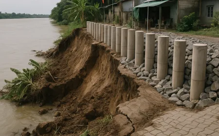 An Giang Proaktif Tangani Tanah Longsor dengan Solusi Pencegahan Efektif