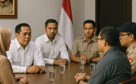 Bawaslu Surabaya Kunjungi Kantor Gerindra Bahas Strategi Pemilu 2029