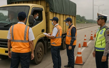 BPTD Lampung Gelar Rampchek di Tol Bakter untuk Tekan Kecelakaan Lalu Lintas