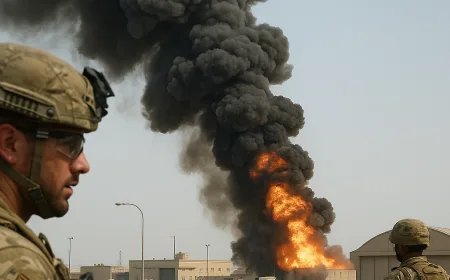 Serangan Drone Iran Serang Militer AS di Pangkalan Sheikh Isa Bahrain
