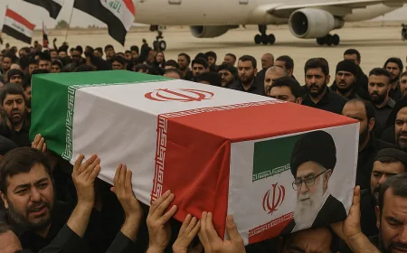Peti Jenazah Khamenei Tiba di Najaf, Sambutan Haru Warga Irak