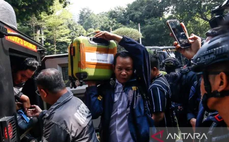 Barang Bukti Sitaan dari Sentul Tiba di Polda Metro Jaya, Bukti Kasus Korupsi dan TPPU