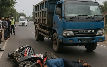Kecelakaan Maut di Mojowarno Jombang: Pengendara Honda Supra Tewas Seketika