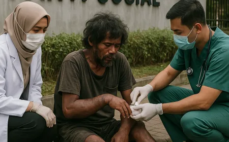 ODGJ Bertangan Bengkak di Depan Panti Sosial Karawang Kini Mendapatkan Perawatan Medis