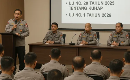 Melalui Penyuluhan Hukum, Polda Kaltim Perkuat Pemahaman Personel terhadap UU KUHAP serta Regulasi yang Baru