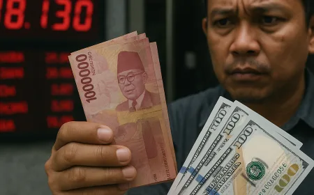 Rupiah Melemah Tajam ke Rp18.128 per Dolar AS, Ini Penyebab Utamanya