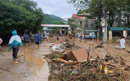 Peta Risiko Banjir Bandang dan Tanah Longsor di Provinsi Utara Vietnam 2026