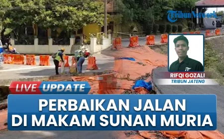 Pembangunan Jalan Longsor di Kudus Ganggu Akses Makam Sunan Muria, Proses Masih Awal
