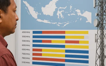 Peta Penguasaan Frekuensi Telkomsel, Indosat, dan XLSmart di RI Sebelum Lelang 700 MHz & 2,6 GHz